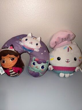 Squishmallows Pastel Cupcake Plush & Cat Neck Pillow - Pink, Purple, Aqua